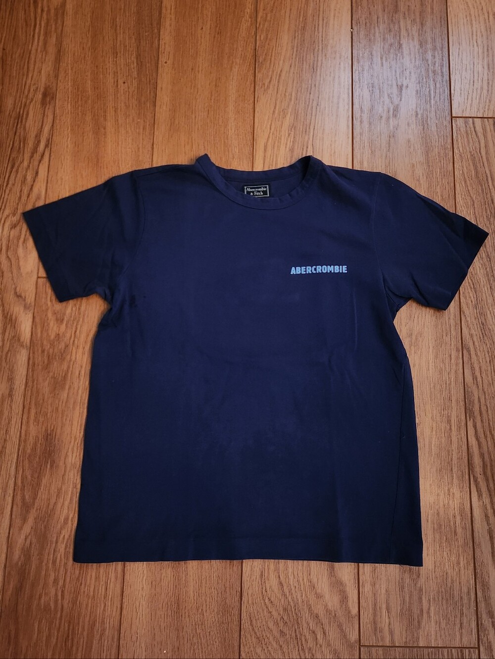 Vintage Abercrombie & Fitch Cotton Short Sleeve Tee Navy Blue Medium